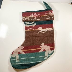 Pendleton Christmas Stocking Personalized Debi on 1 Side Blank on Other